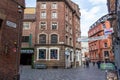 View of Mathew Street in Liverpool Royalty Free Stock Photo